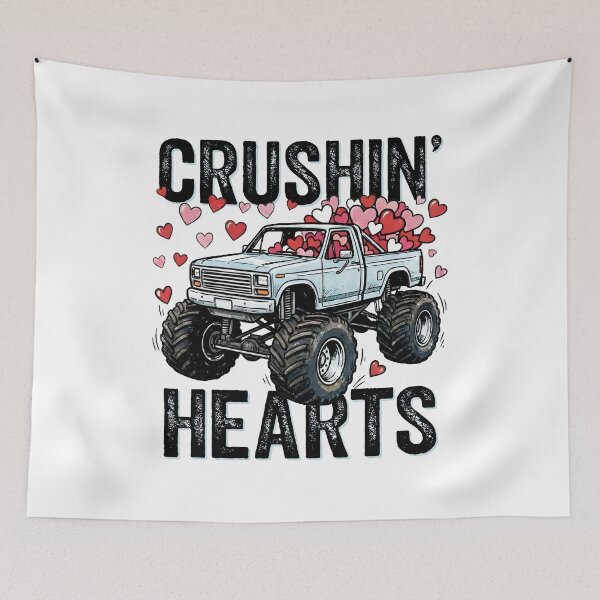 Item preview, Boy Valentine Monster Truck designed and sold by Eliasmcclain.