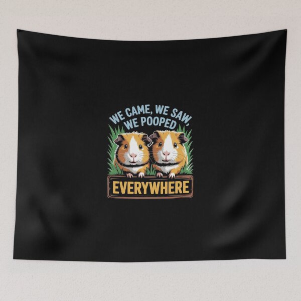 Item preview, Guinea Pig We Came Saw Pooped Cavy Pet Men Women Kids designed and sold by SyntaxClaw.