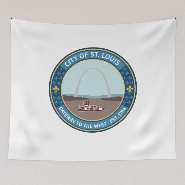 Item preview, St Louis City Seal Gateway Arch Steamboat designed and sold by k3rstman1.