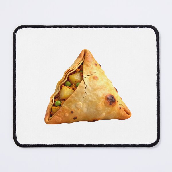 Item preview, Crispy Golden Samosa: Authentic Indian Street Food Illustration designed and sold by gkgraphics1.