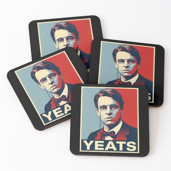 Item preview, William Butler Yeats Hope Style Retro Poster Art designed and sold by DamianRoy88.
