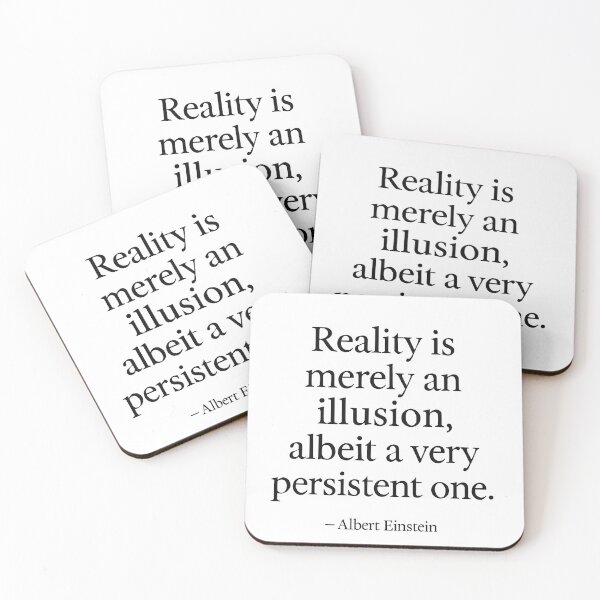 Item preview, Reality Is an Illusion – Albert Einstein Quote (Black Font) designed and sold by TshirtsLabs.
