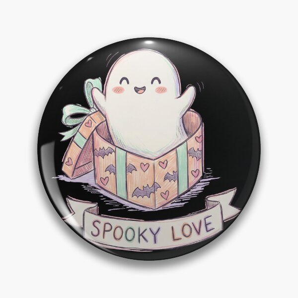 Item preview, Spooky Valentine Ghost – Cute Kawaii Love Halloween Aesthetic designed and sold by cr6zym1nd.