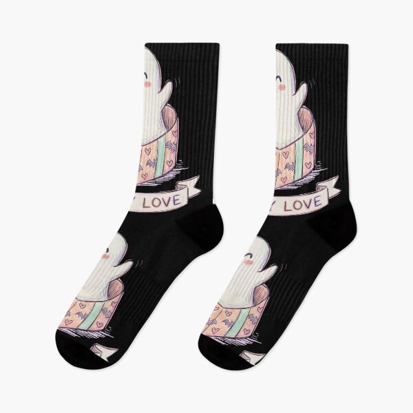 Item preview, Spooky Valentine Ghost – Cute Kawaii Love Halloween Aesthetic designed and sold by cr6zym1nd.