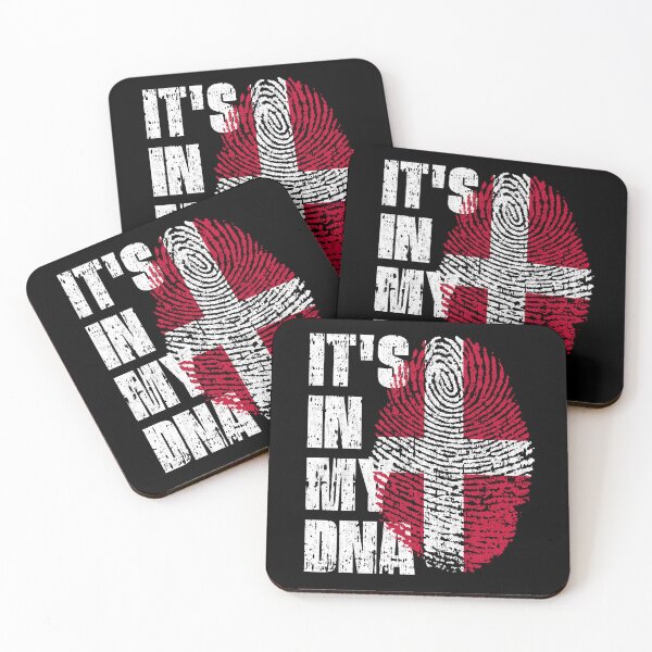 Item preview, IT'S IN MY DNA Denmark Flag Roots designed and sold by CosmoKitsch.