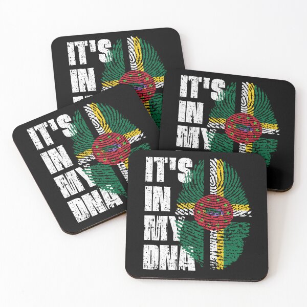 Item preview, IT'S IN MY DNA Dominica Flag Roots designed and sold by CosmoKitsch.