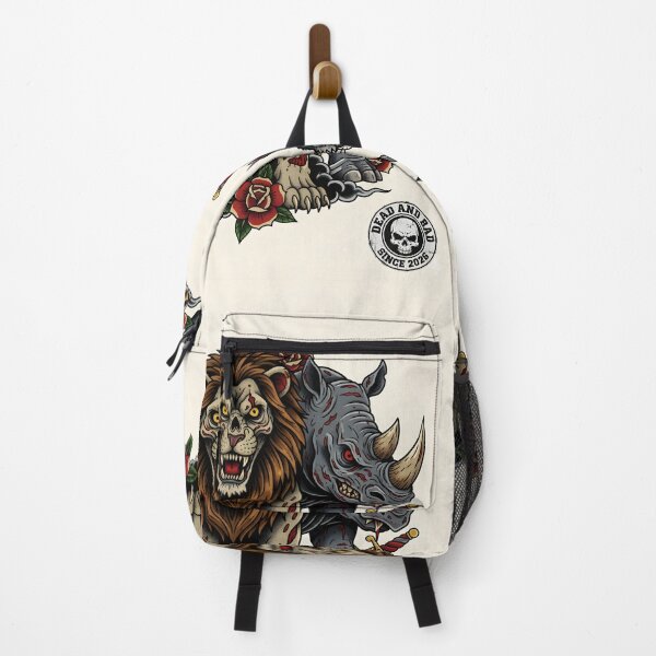 Item preview, DEAD AND BAD WILDLIFE | Undead Zombie Lion Wolf Rhino Art | Grungy Tattoo Style Animal Graphic designed and sold by SergioMiklos.