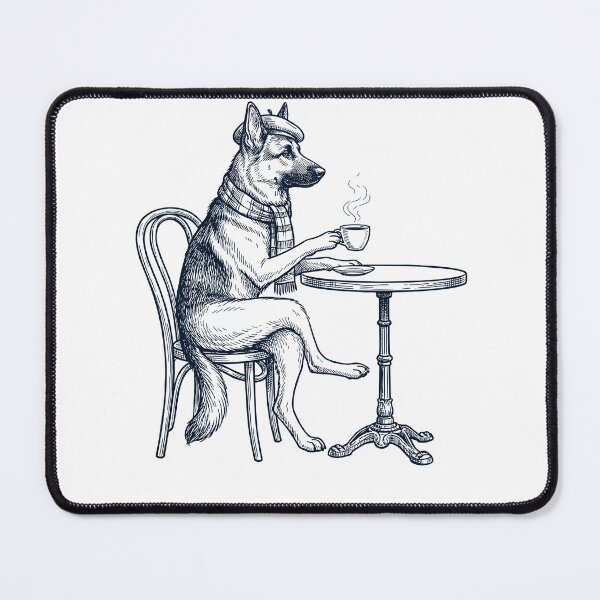 Item preview, German Shepherd Coffee Dog Mom Dad designed and sold by DoodleTortle.