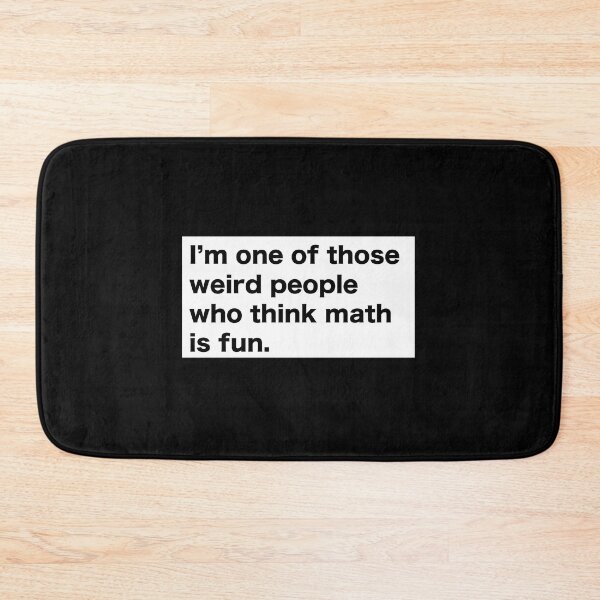 Item preview, Math Is Fun Minimal Text Design designed and sold by fnezuqrt34.