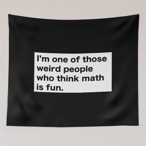 Item preview, Math Is Fun Minimal Text Design designed and sold by fnezuqrt34.
