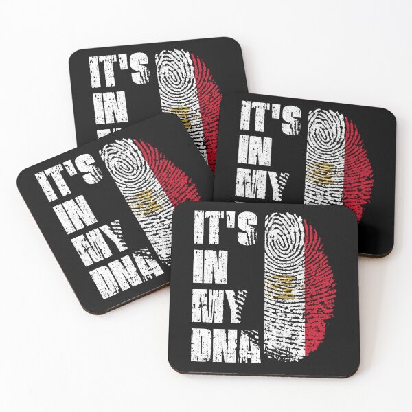 Item preview, IT'S IN MY DNA Egypt Flag Roots designed and sold by CosmoKitsch.