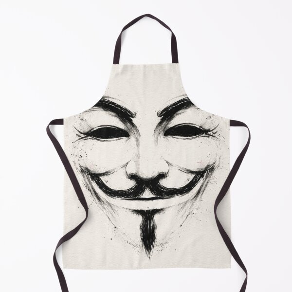 Item preview, Minimalist Guy Fawkes Mask Ink Illustration – Abstract Dry Brush Portrait designed and sold by Patricks-Art.