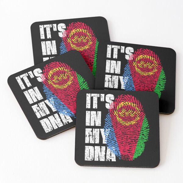 Item preview, IT'S IN MY DNA Eritrea Flag Roots designed and sold by CosmoKitsch.