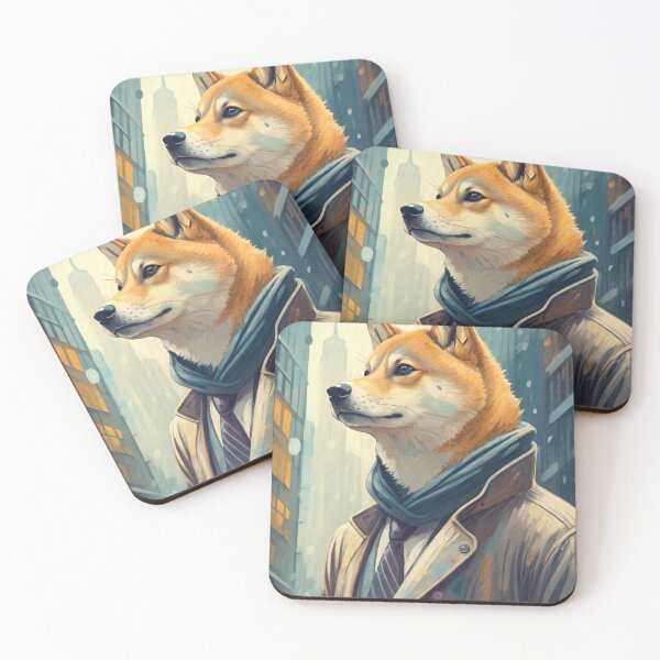 Item preview, doge wearing jacket designed and sold by moch-vectors.