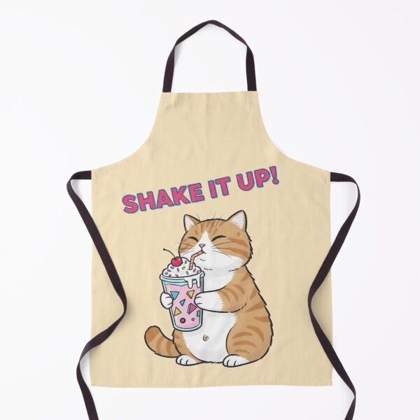 Item preview, Cute Retro Cat Milkshake - Shake It Up Kawaii Kitty designed and sold by cozy corner co. .
