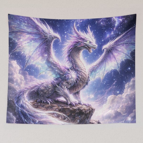 Item preview, Celestial Star Dragon – Cosmic Fantasy Guardian Art designed and sold by DrakariArt.