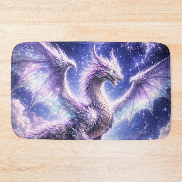 Item preview, Celestial Star Dragon – Cosmic Fantasy Guardian Art designed and sold by DrakariArt.