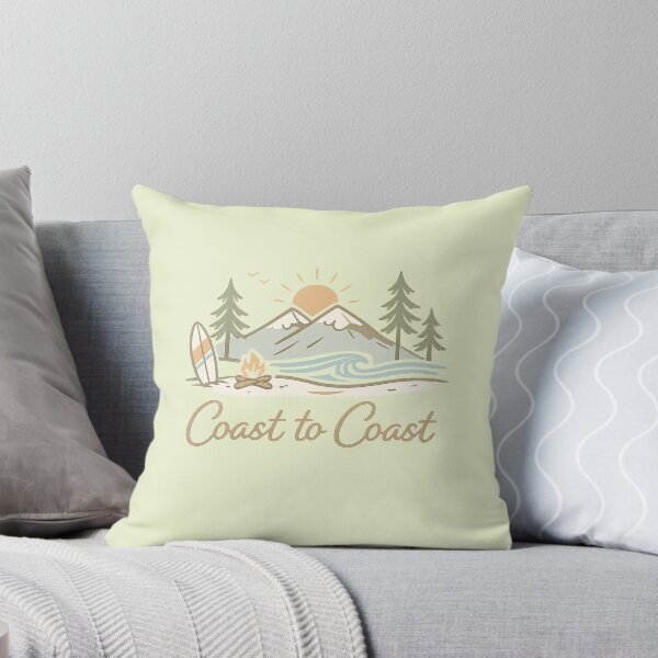 Item preview, Coast to Coast Adventure Illustration – Surf & Mountain Aesthetic Art designed and sold by DrizzyV.
