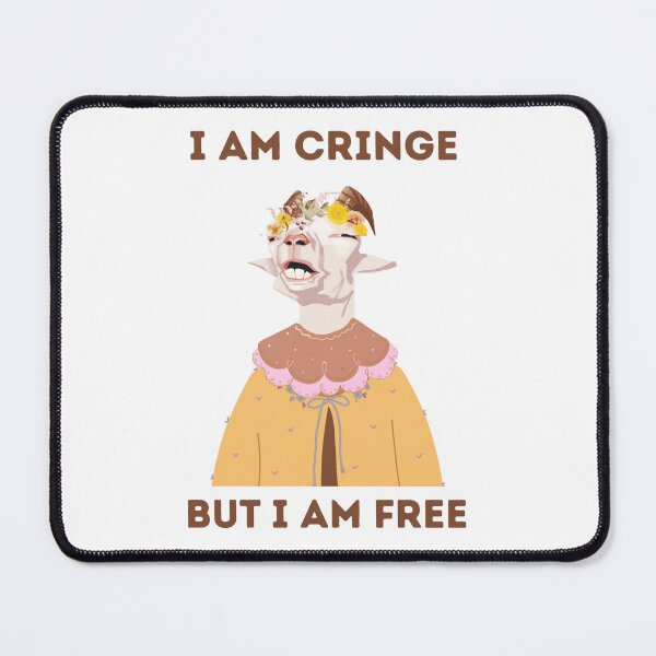 Item preview, I am cringe but free funny goat gift idea designed and sold by mooncakekaro.