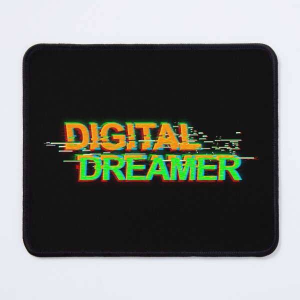Artikelvorschau, Digital Dreamer – Glitch-Typografie-Tech-Ästhetik-Design entworfen und verkauft von Ramkumar2025.
