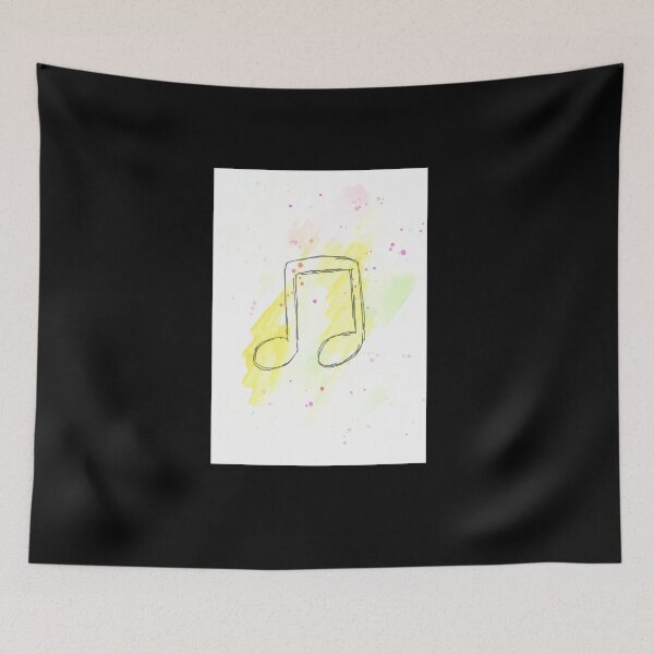 Item preview,  Notes Music Musical Notation Musical Symbol Musical Art Sketch Watercolor designed and sold by DezignRobot.