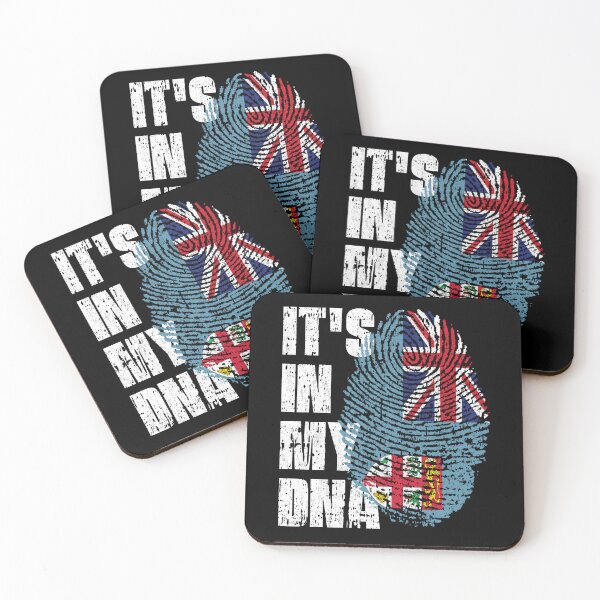 Item preview, IT'S IN MY DNA Fiji Flag Roots designed and sold by CosmoKitsch.