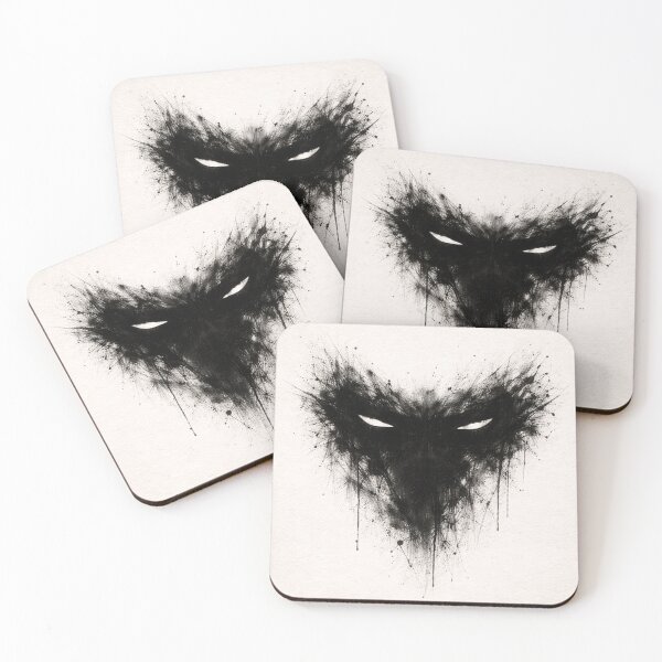 Item preview, Dark Vigilante Mask Ink Illustration – Abstract Minimalist Shadow Portrait designed and sold by Patricks-Art.