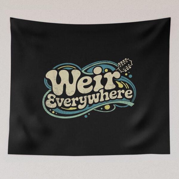 Item preview, Weir Everywhere Retro Psychedelic Hippie Music Guitar Colorful Groovy Art designed and sold by EvelysEmelia.