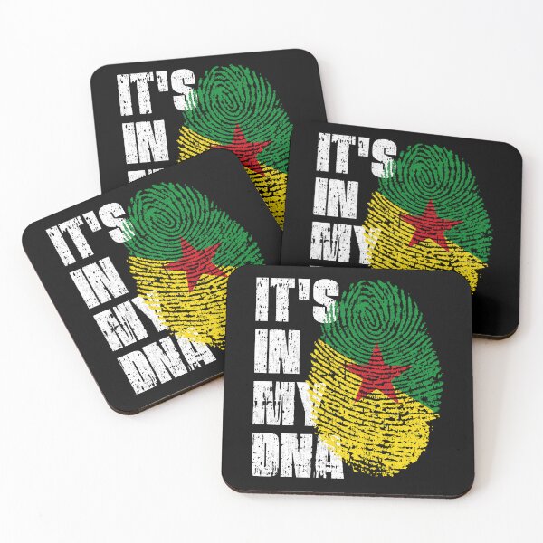 Item preview, IT'S IN MY DNA French Guiana Flag Roots designed and sold by CosmoKitsch.