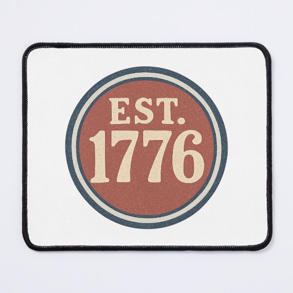 Item preview, Vintage "EST. 1776" Patriotic Emblem – Distressed Heritage Badge designed and sold by MKreative Studio.