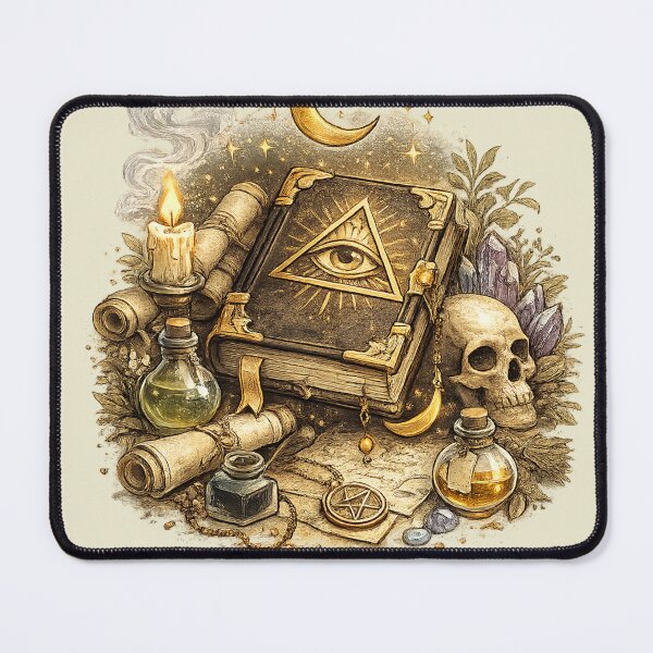 Item preview, Occult Spellbook Illustration – Mystical Vintage Art designed and sold by DrizzyV.