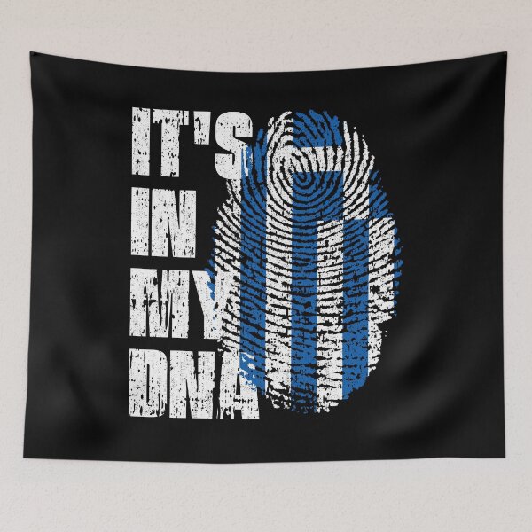 Item preview, IT'S IN MY DNA Greece Flag Roots designed and sold by CosmoKitsch.