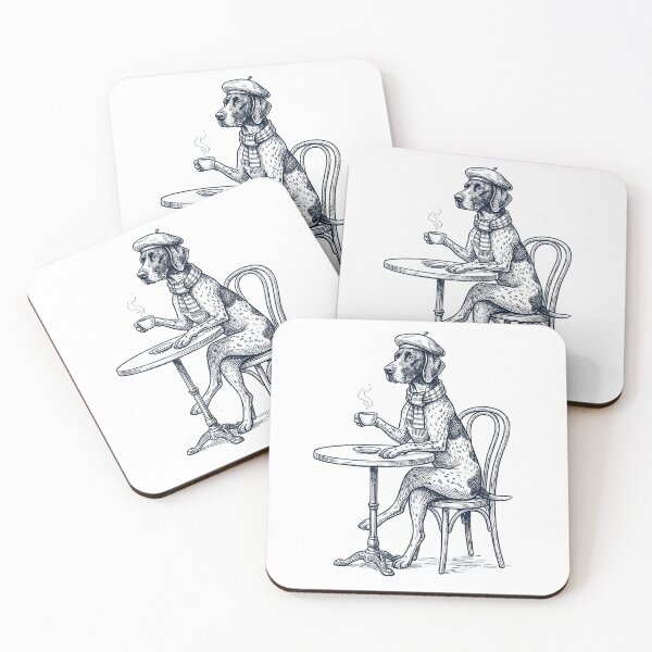 Item preview, German Shorthaired Pointer Coffee Dog Mom Dad designed and sold by DoodleTortle.