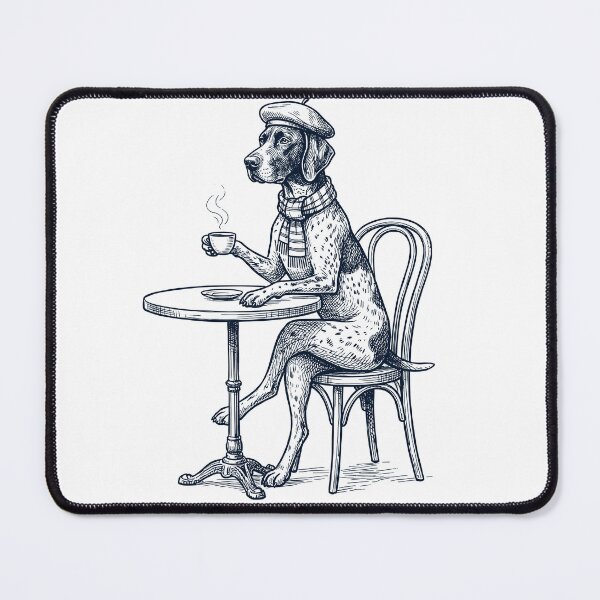 Item preview, German Shorthaired Pointer Coffee Dog Mom Dad designed and sold by DoodleTortle.