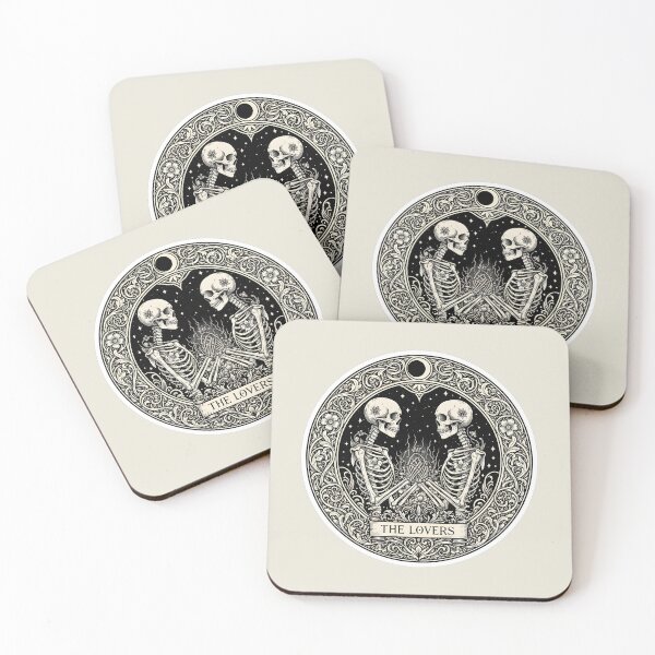 Item preview, Eternal Bond Celestial Lovers Skeleton Art designed and sold by MarCinu Art.