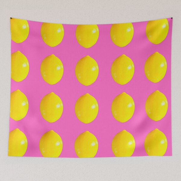 Item preview, Lemons on pink background  designed and sold by happytraveller1.