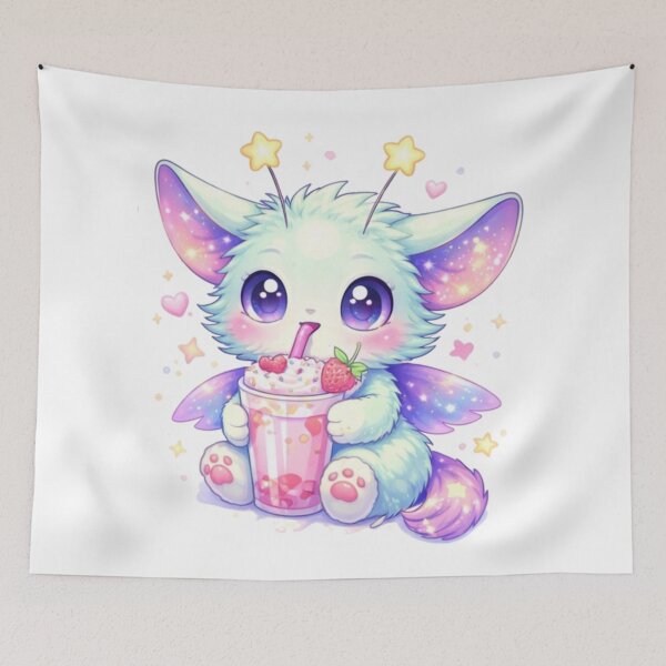 Item preview, Lunari Strawberry Shake – Cute Kawaii Fantasy designed and sold by LunariWorld.