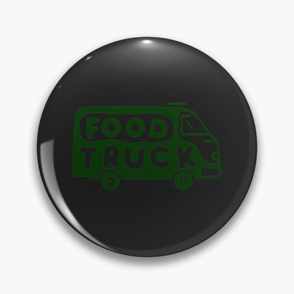 Item preview, Minimalist Food Truck Silhouette Logo - Bold Green Street Food Graphic Art designed and sold by Wonder Pixel Studio.