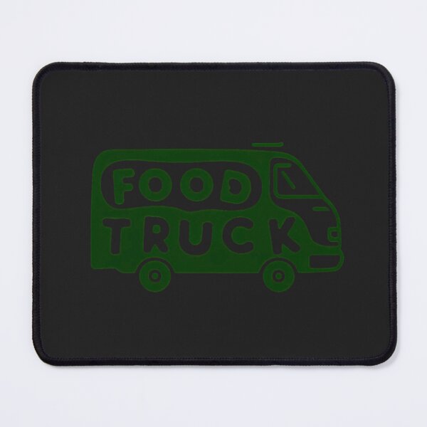 Item preview, Minimalist Food Truck Silhouette Logo - Bold Green Street Food Graphic Art designed and sold by Wonder Pixel Studio.