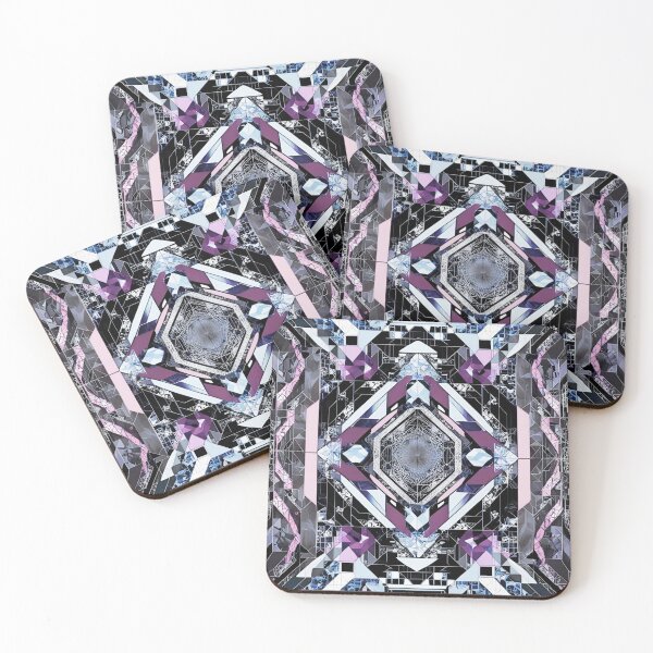 Item preview, Abstract Crystal Core: Cyberpunk Geometric Symmetry designed and sold by mxztar.