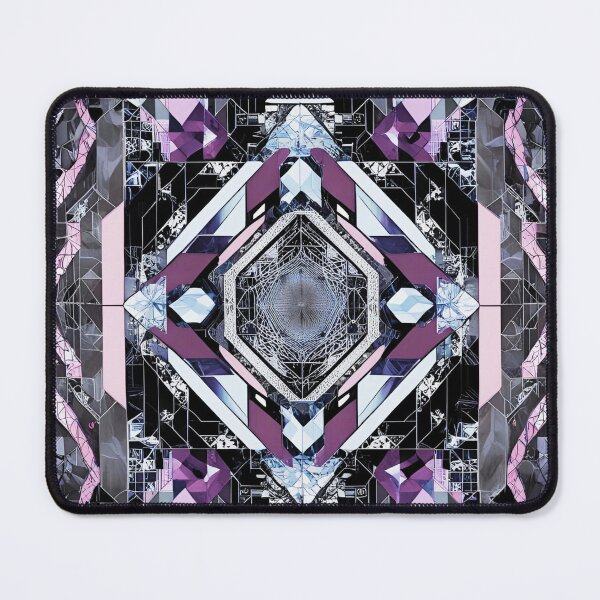Item preview, Abstract Crystal Core: Cyberpunk Geometric Symmetry designed and sold by mxztar.