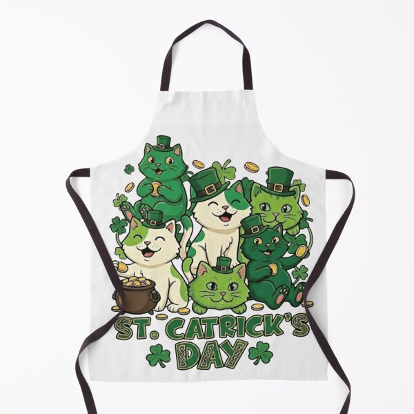 Item preview, St Catricks Day Funny Irish Cats With Leprechaun Hats Gold Coins designed and sold by JolinChinn.