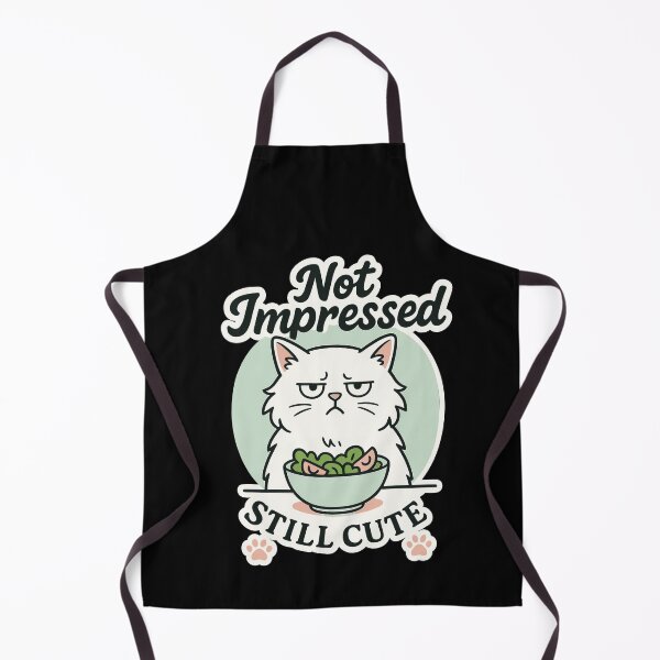 Item preview, Not Impressed Still Cute Cat Shirt – Sarcastic Cute Cat Art designed and sold by WhiskerlyGfx.