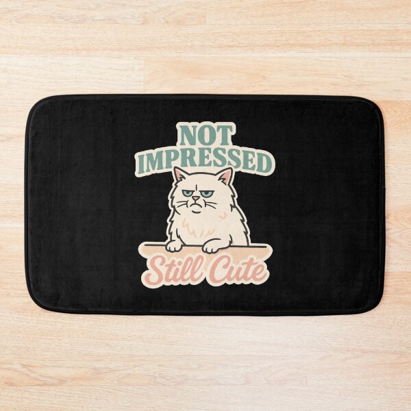 Item preview, Not Impressed Cat Tee – Soft Attitude Cat Illustration designed and sold by WhiskerlyGfx.