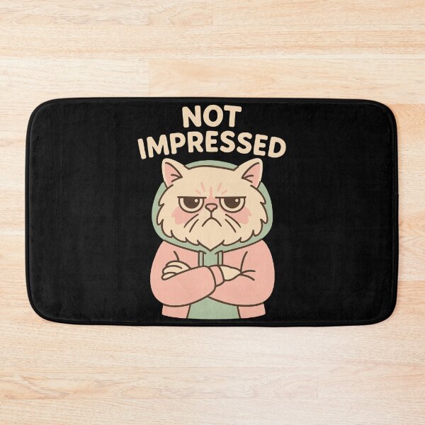 Item preview, Not Impressed Cat Graphic Shirt – Bold Attitude Pet Art designed and sold by WhiskerlyGfx.