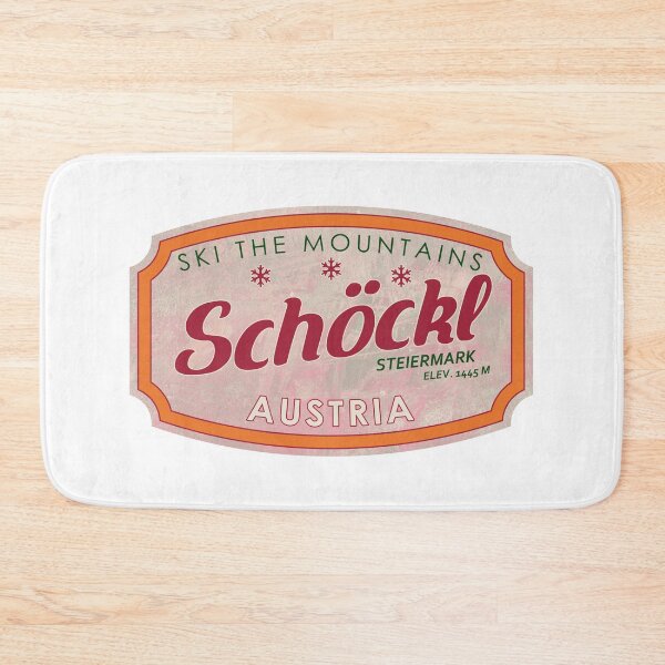 Item preview, Schöckl, Austria, Steiermark, Ski, textured skiing badge designed and sold by Wanderful-roads.