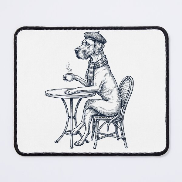 Item preview, Great Dane Coffee Dog Mom Dad designed and sold by DoodleTortle.