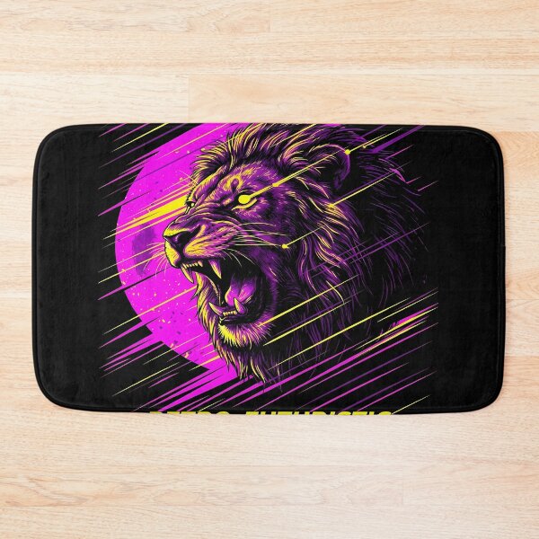 Item preview, Synthwave Lion Retro-Futuristic Beast designed and sold by Daniel Abdelmaseih.