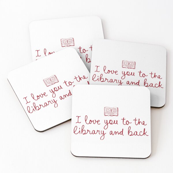 Item preview, I Love You To The Library And Back Book Lover Heart designed and sold by EricCotanori.