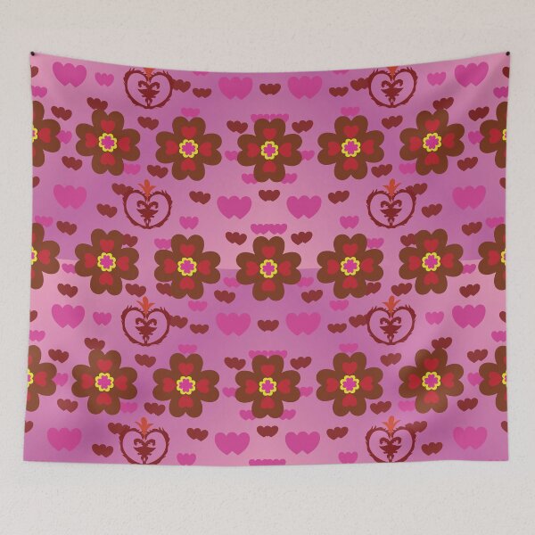 Item preview, Modern Valentine Floral Rhythm designed and sold by OIL Pattern Design .
